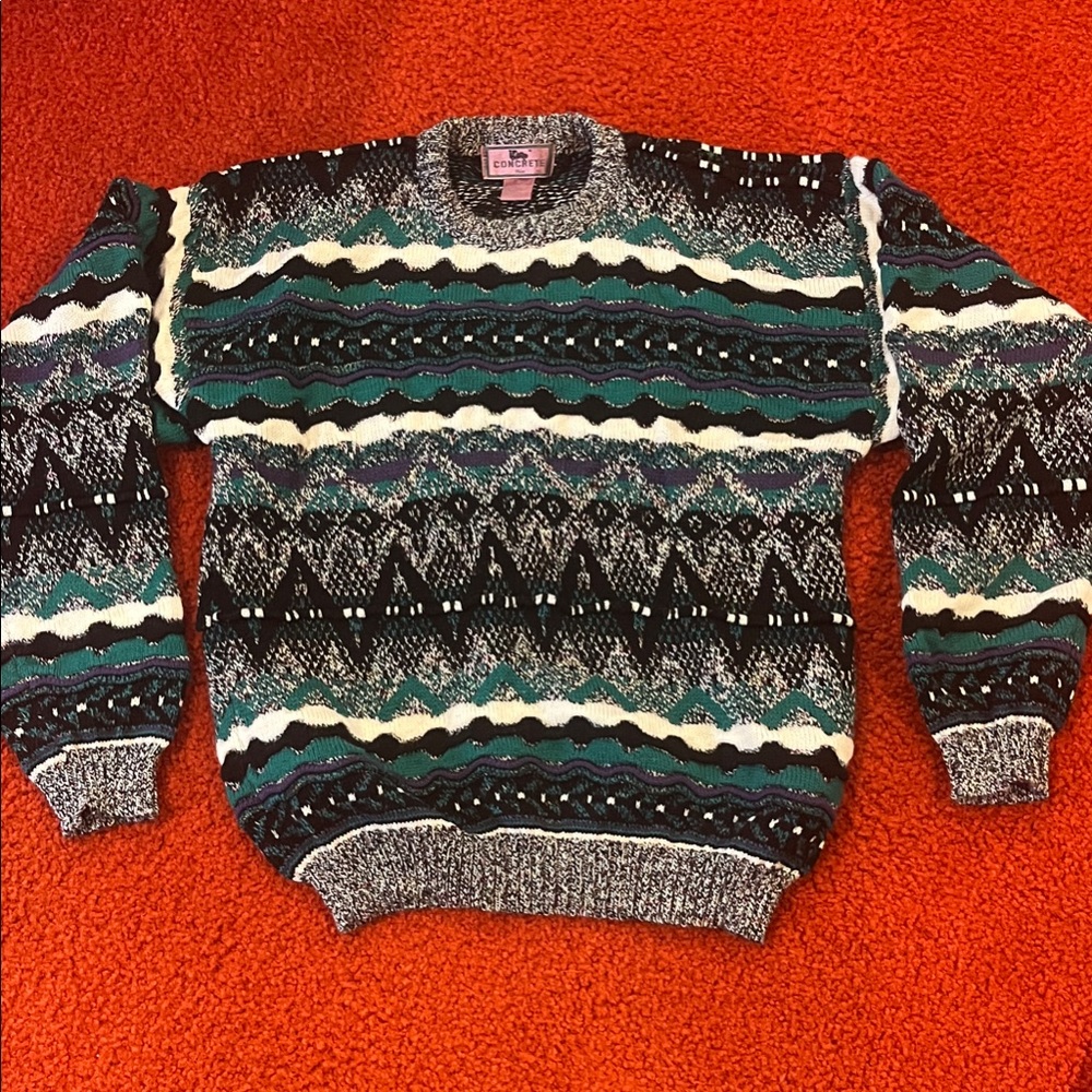 Men's Multicolor Patterned Sweater